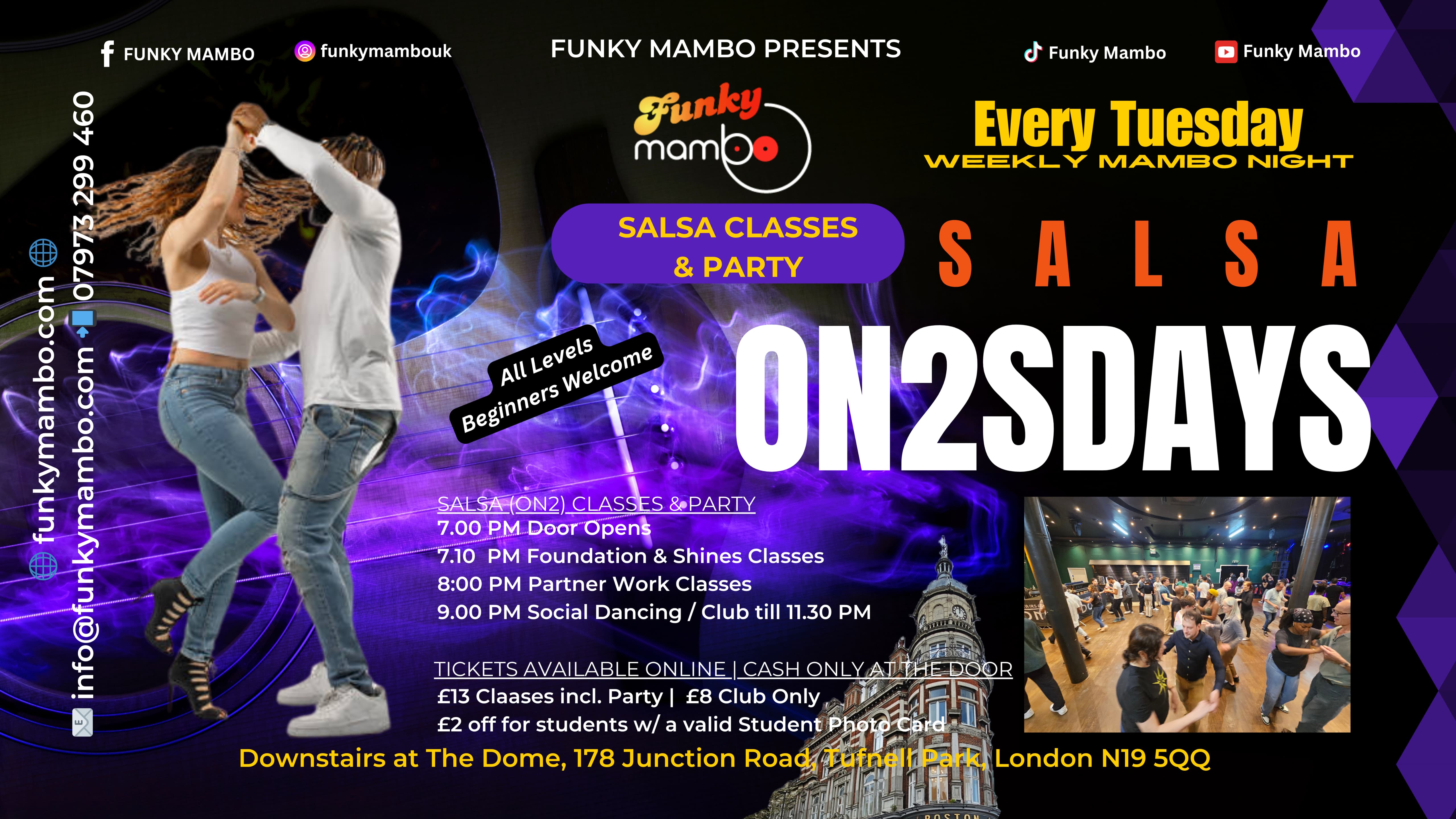 Funky Mambo presents Salsa On2sdays - SALSA CLASSES & PARTY