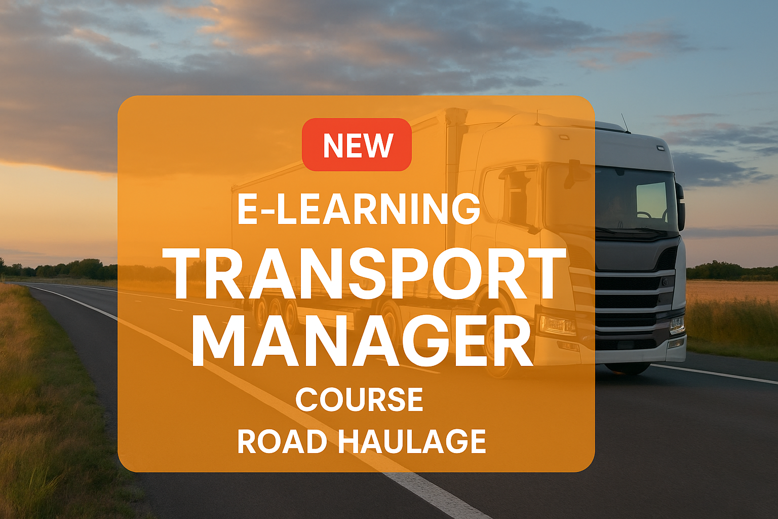 E-Learning Transport Manager CPC Course – Road Haulage - Unlimited Access for 12 months