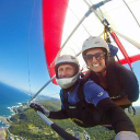 Hang gliding with HangglideOz logo