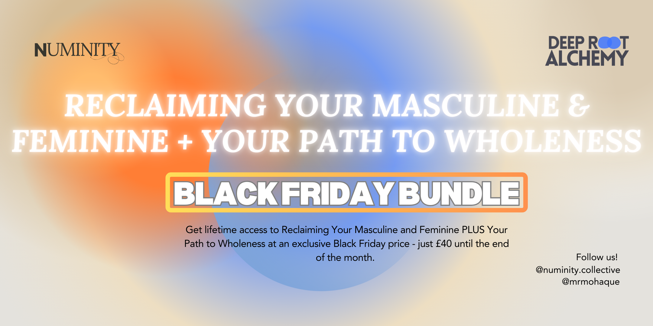 BLACK FRIDAY BUNDLE - Reclaiming Your Masculine & Feminine + Your Path to Wholeness