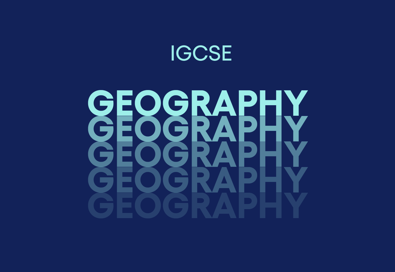 IGCSE Geography