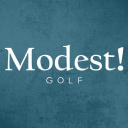 Modest! Golf logo