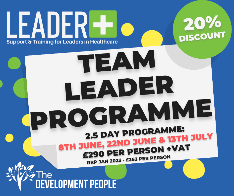 Healthcare Team Leader Programme - 2.5 Days 