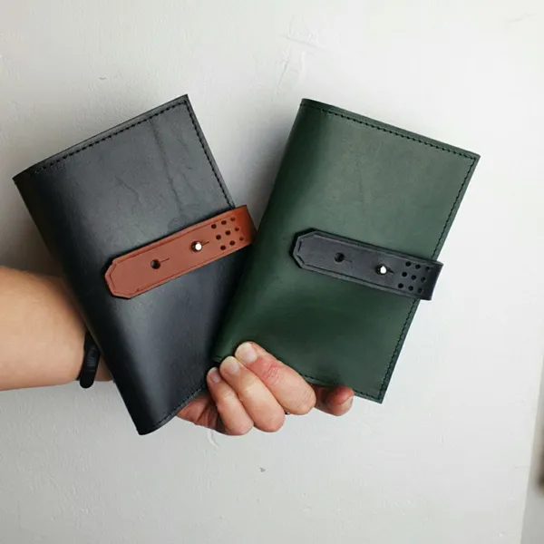 'Laurel' The Bespoke Handmade Luxury Leather Notebook / Diary Slim A5