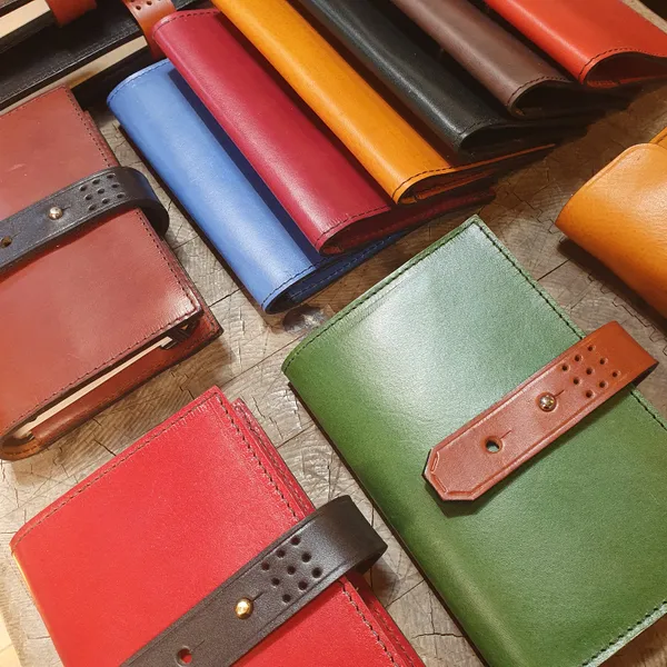 'Laurel' The Bespoke Handmade Luxury Leather Notebook / Diary Slim A5