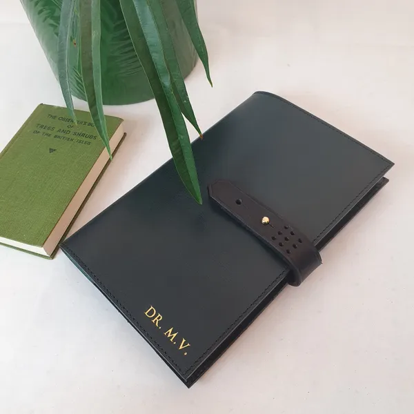 'Laurel' The Bespoke Handmade Luxury Leather Notebook / Diary Slim A5