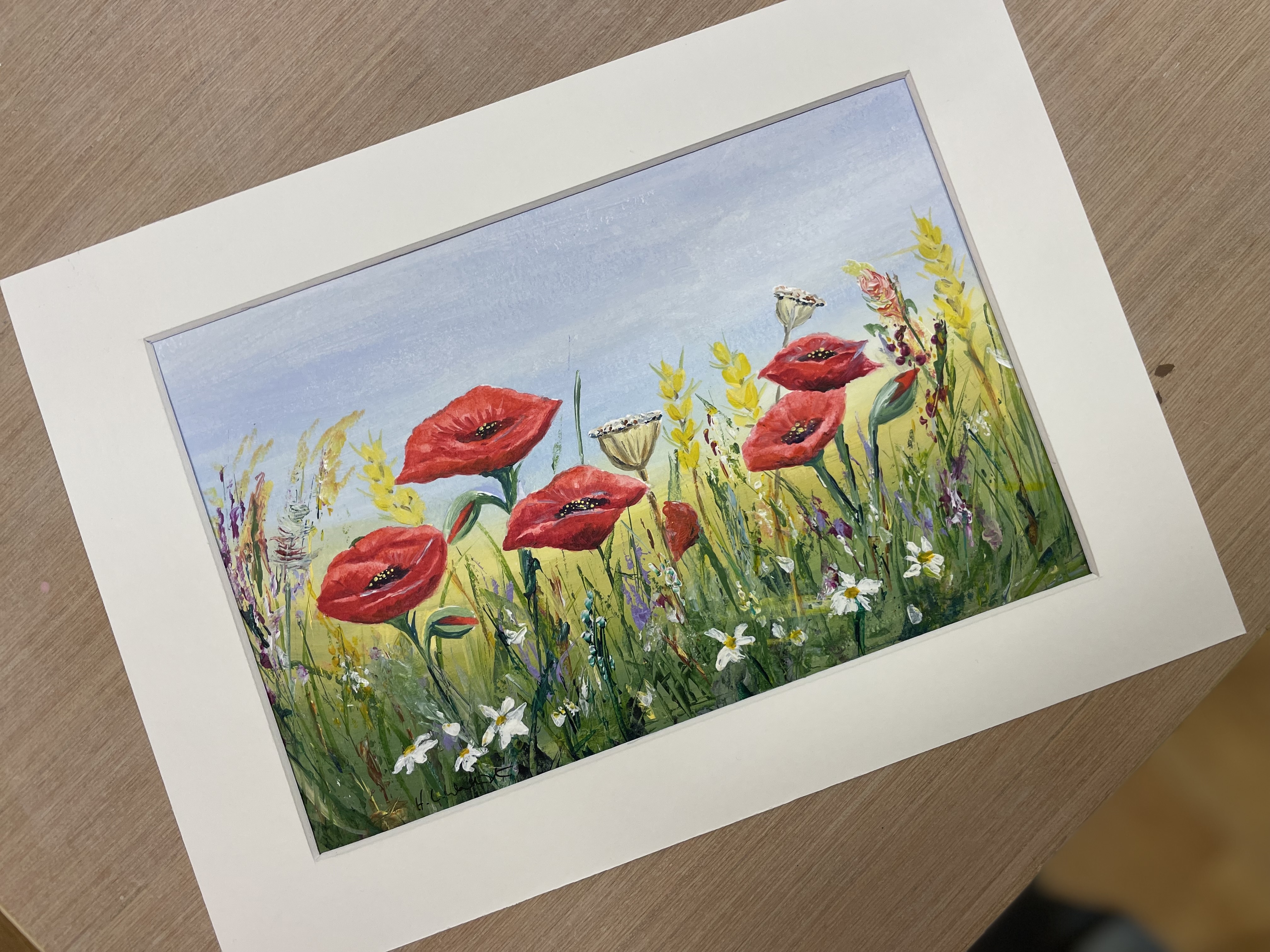 Poppy and Cornfield Acrylic Painting Workshop
