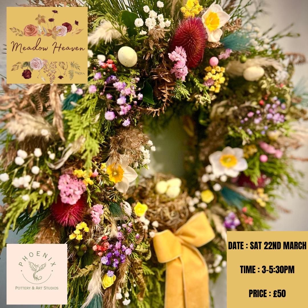 Beautiful spring wreath workshop with Ali of Meadow Heaven