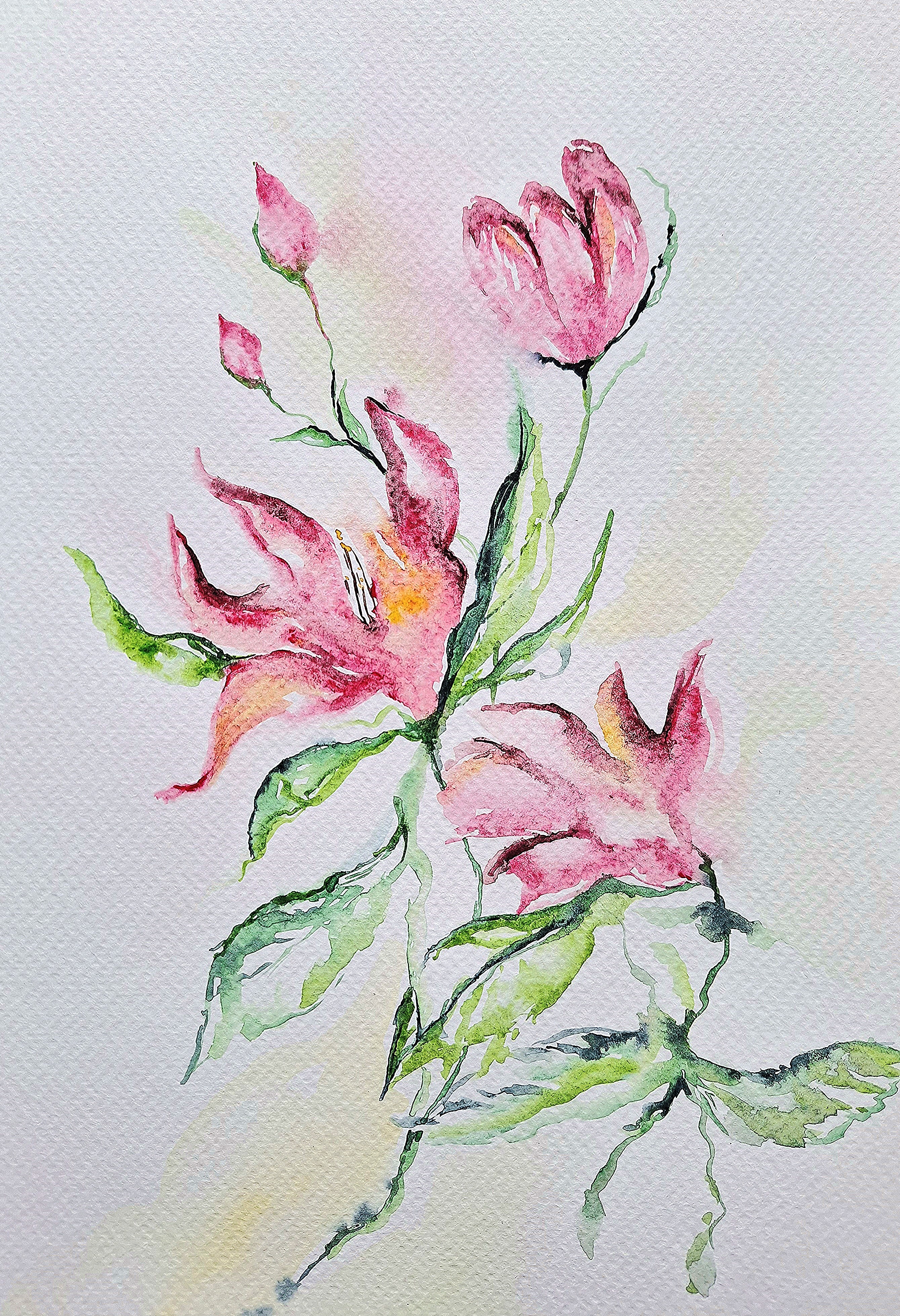 Watercolour Spring/ Mothers Day flowers workshop - with Helen of Evendawn Arts 