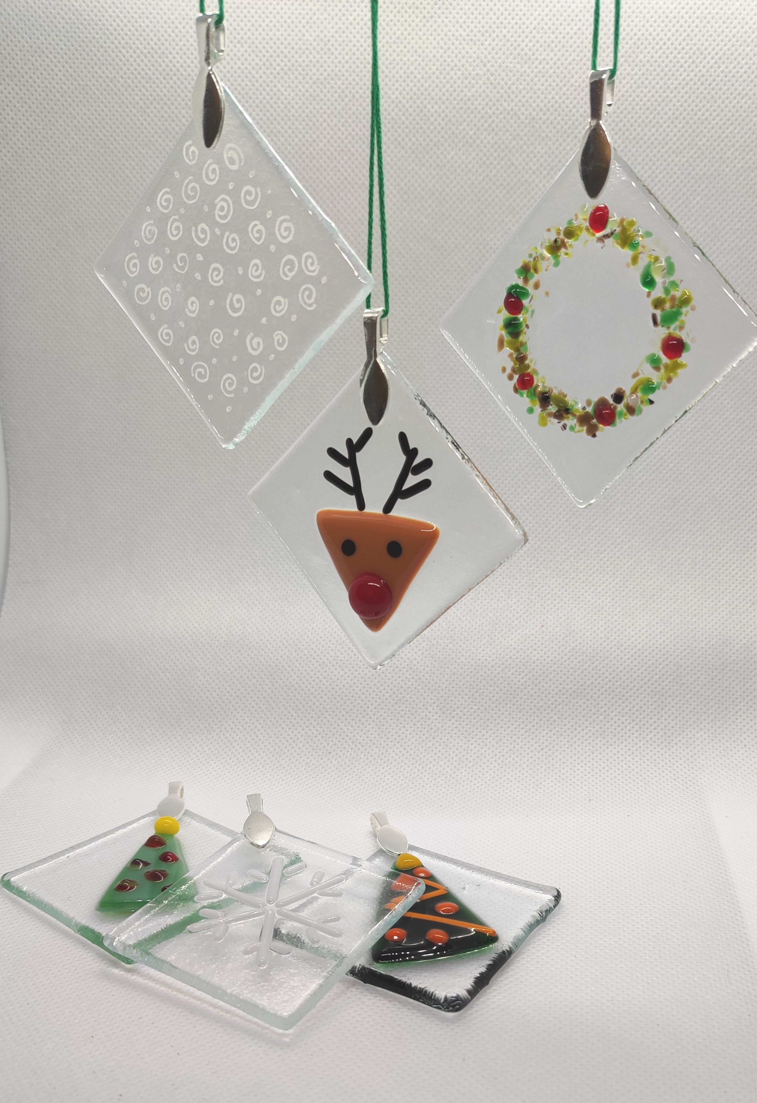  Beginners Glass fusing - festive decorations 