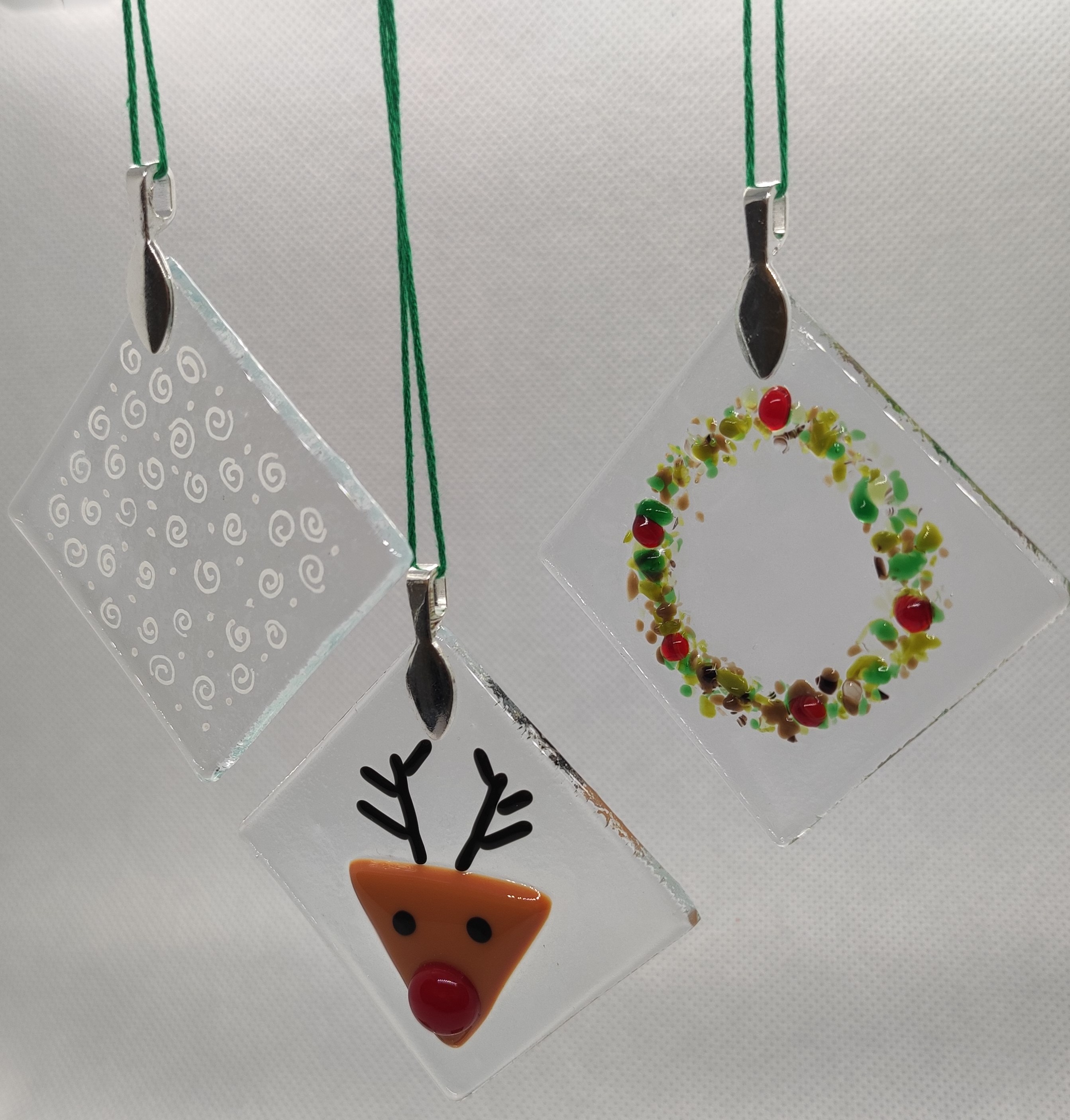  Beginners Glass fusing - festive decorations 