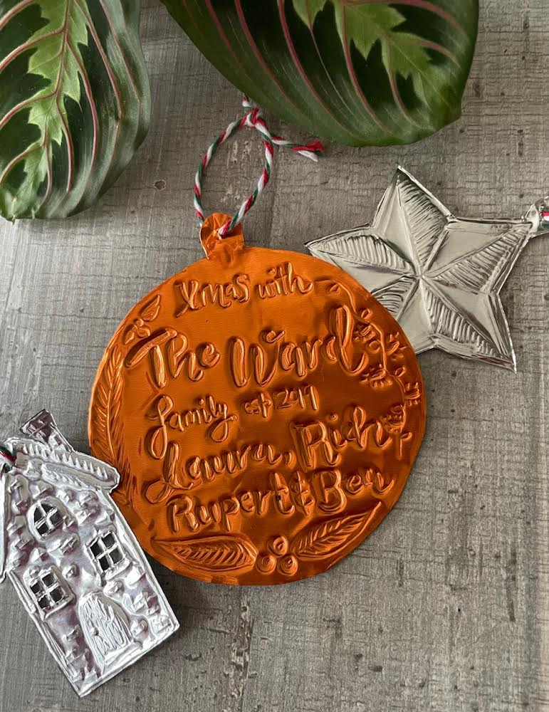 Metal Embossing - Christmas Tree Decorations 