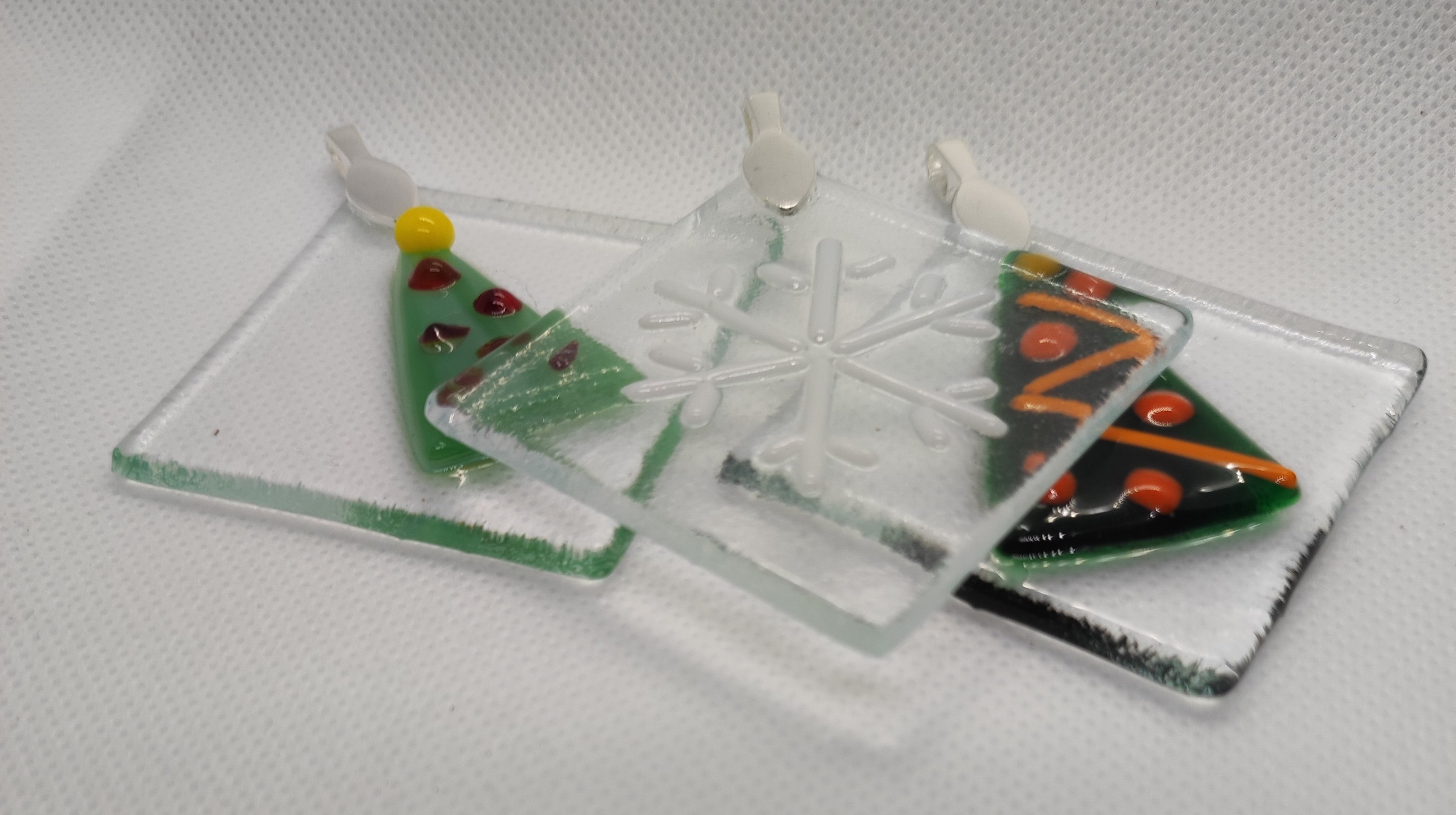  Beginners Glass fusing - festive decorations 