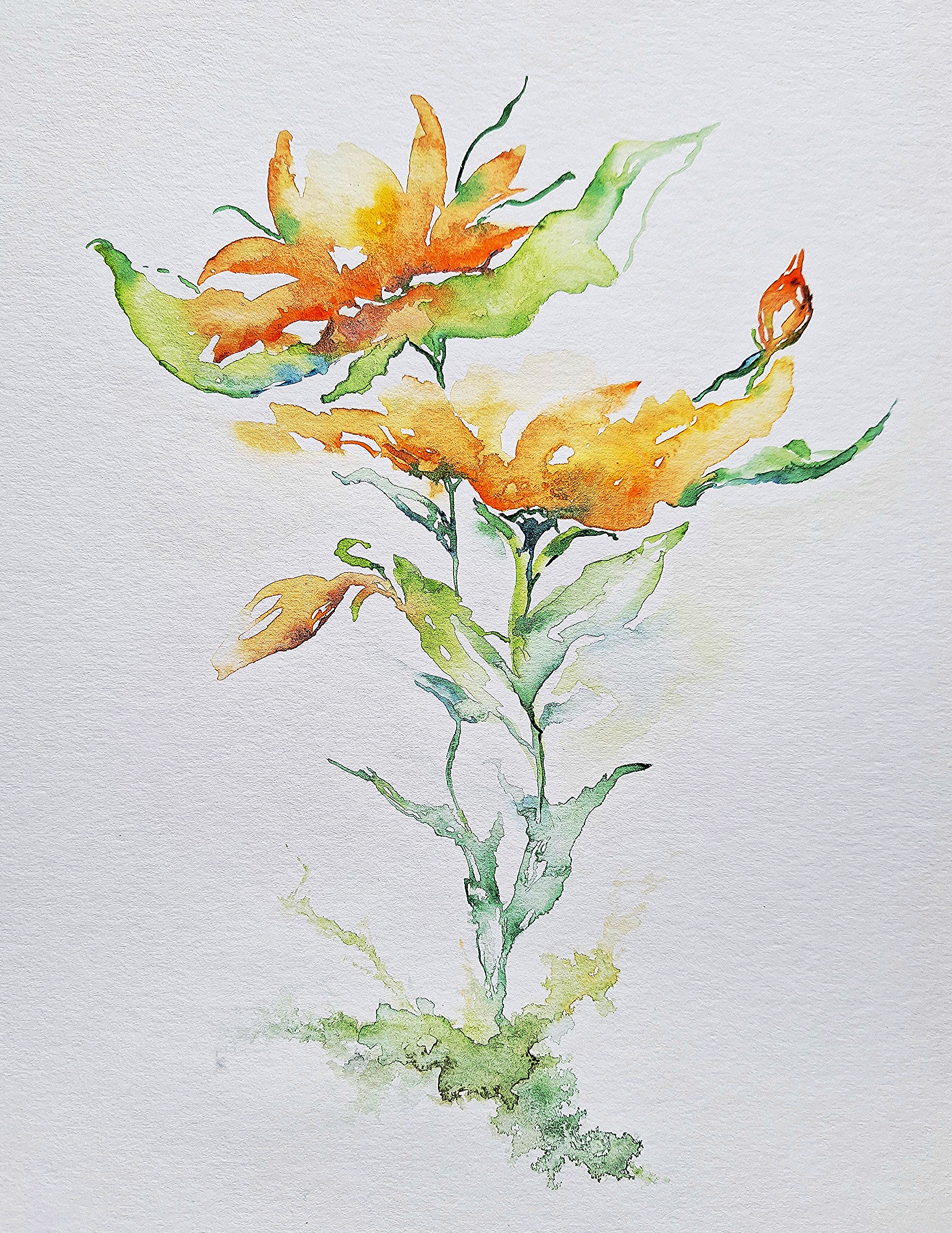 Watercolour Spring/ Mothers Day flowers workshop - with Helen of Evendawn Arts 