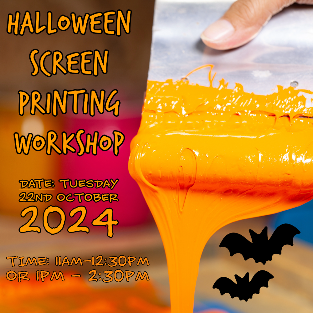 Halloween Theme Screen Printing -( age 6 yrs upwards ) 