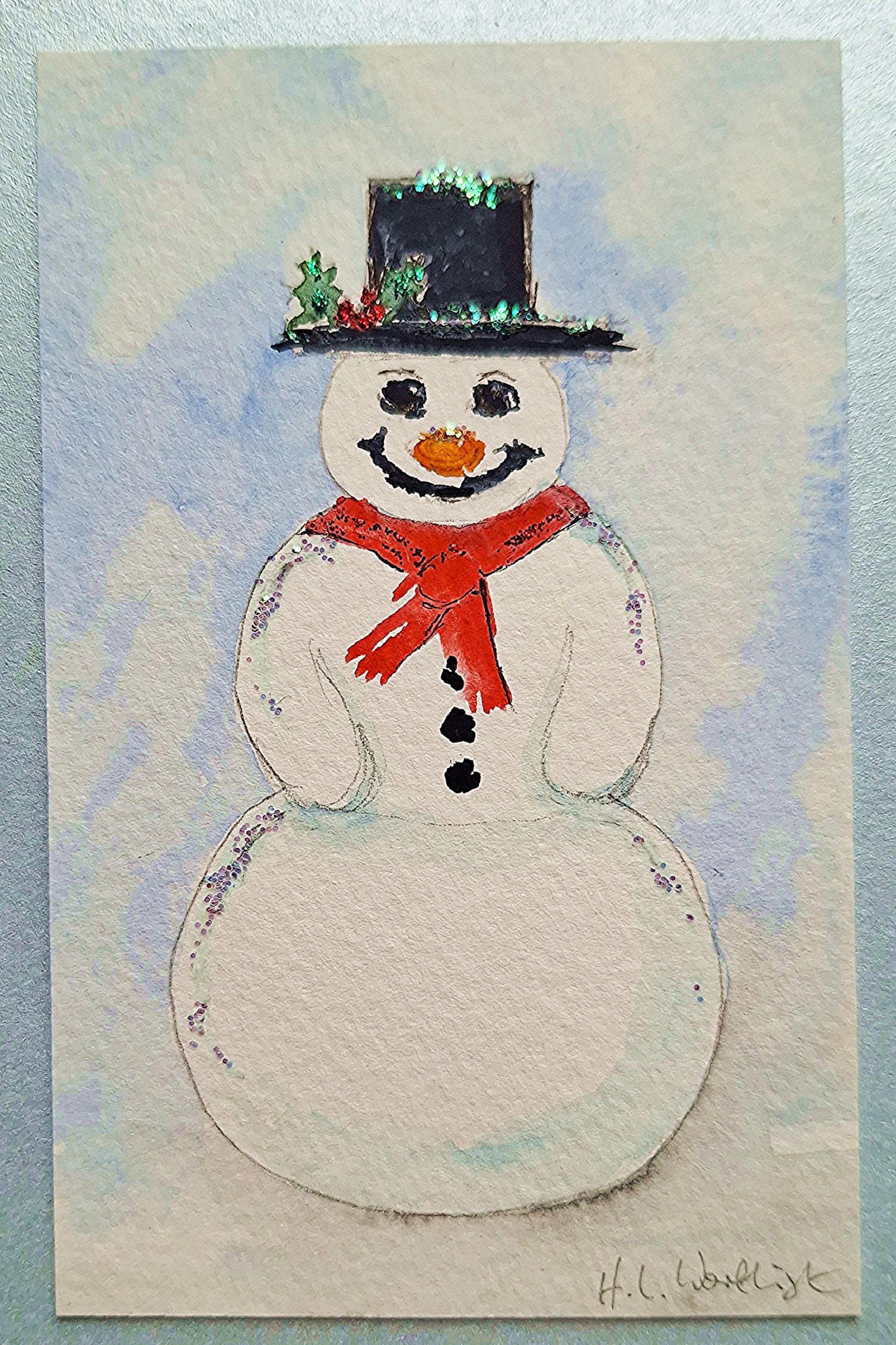 Beginners watercolour painting - Christmas Card Workshop