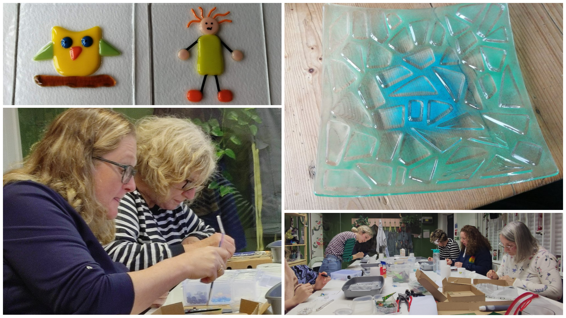 4 wk Glass Fusing course . Daytime or Evening course available  -suitable for complete beginners