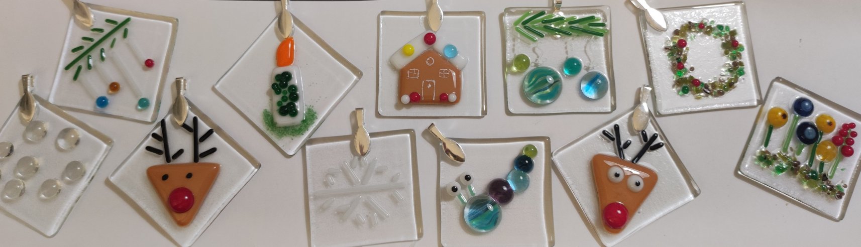 Fused Glass Christmas Decorations 