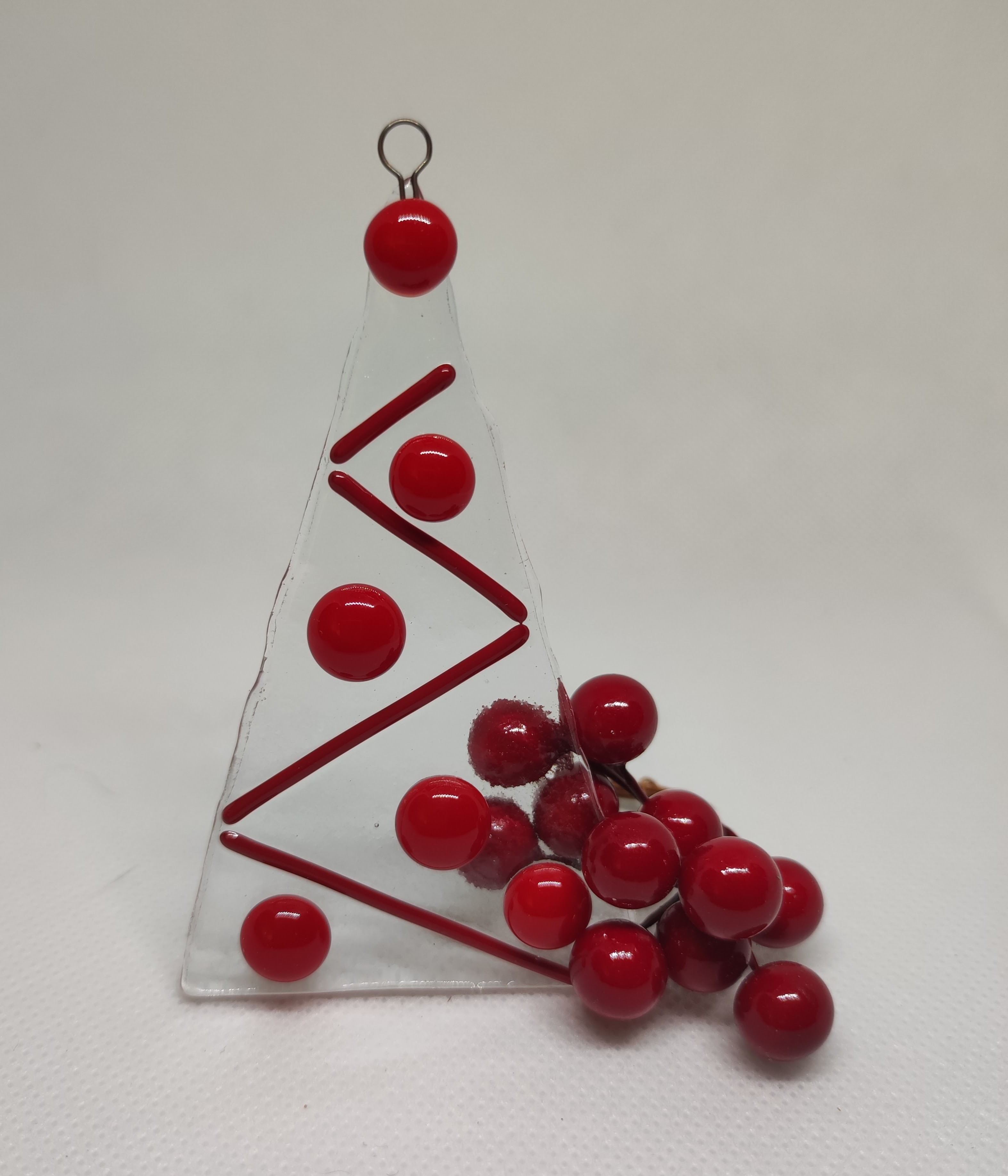 Beginners Glass Fusing - create your own hanging Christmas trees and icicles in fused glass. 