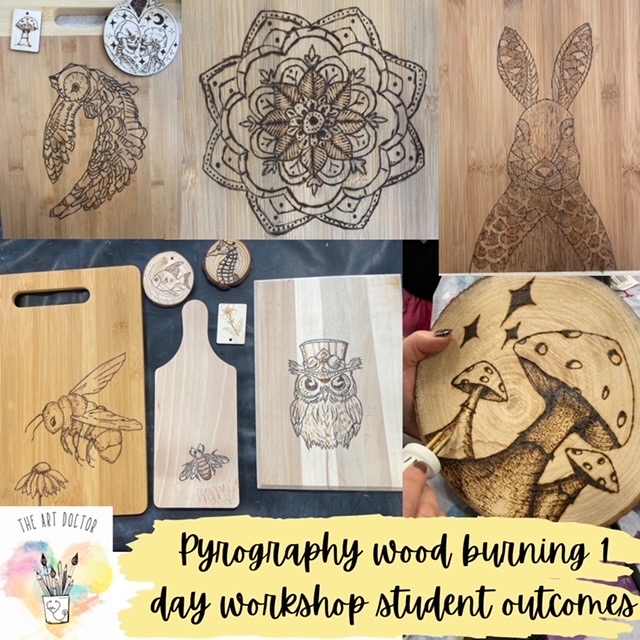 Pyrography workshop with The Art Doctor 