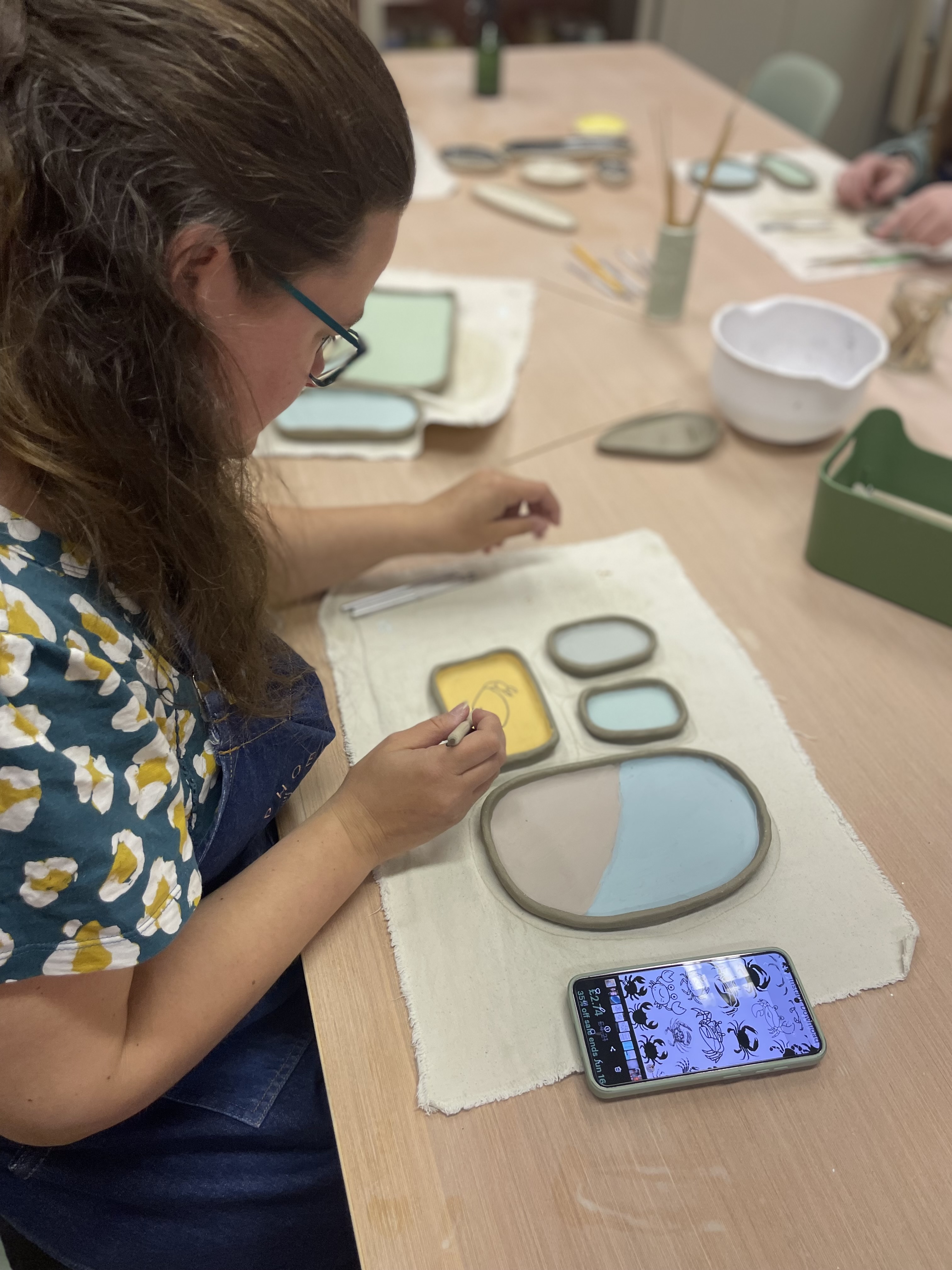 Sgraffito pottery workshop 