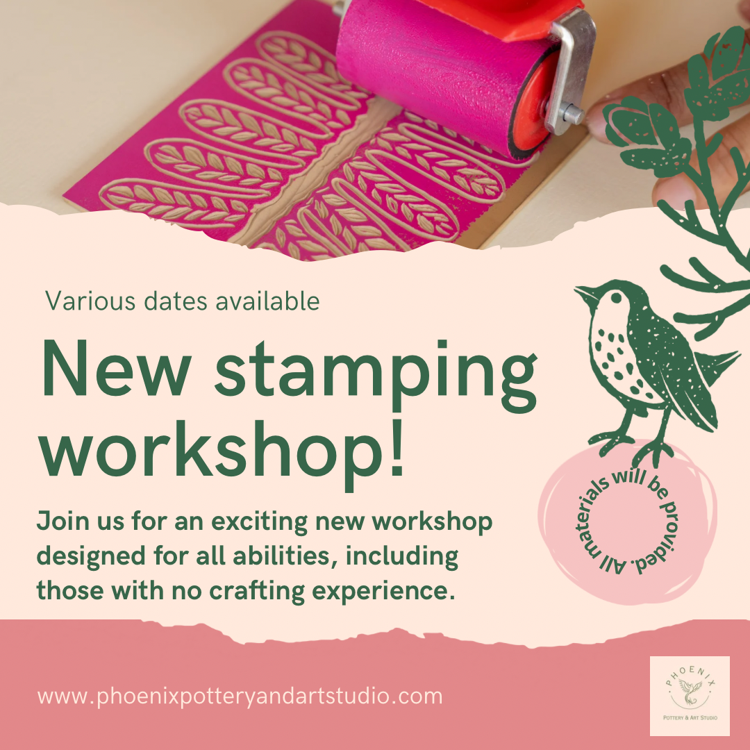 Stamping with paints and inks for contemporary paper crafts. Suitable for all abilities including beginners. 