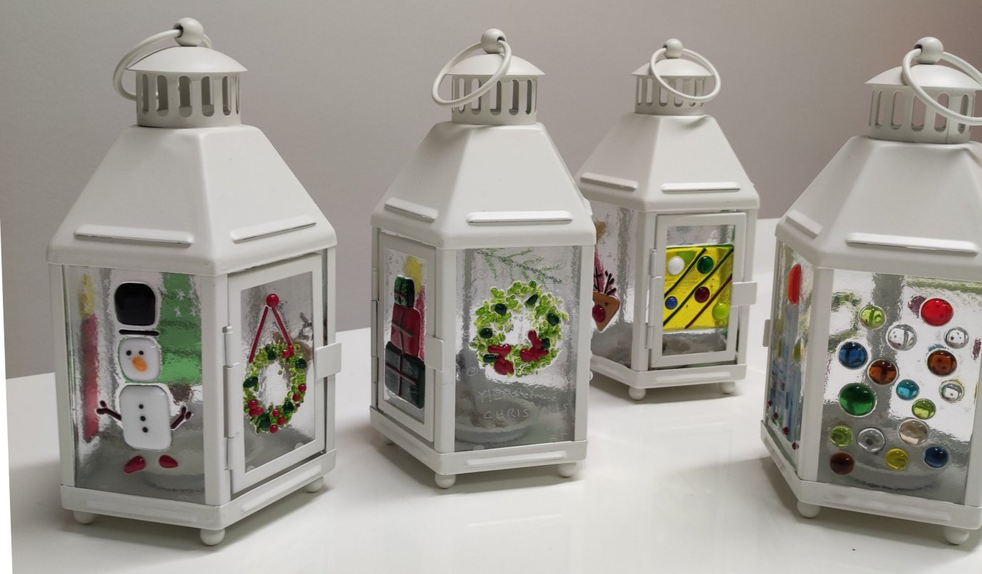 Fused Glass Lanterns 
