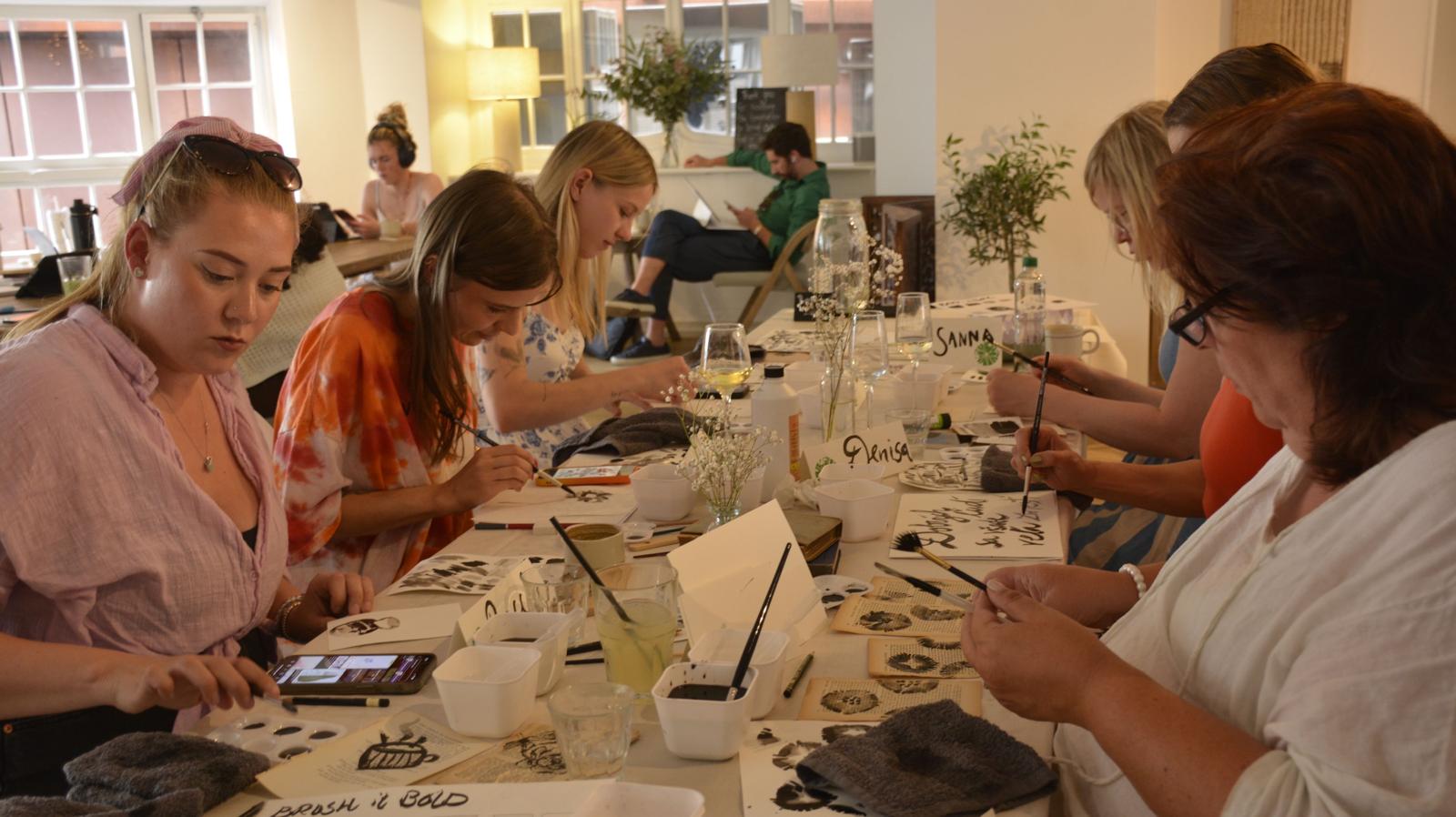 The India Ink workshop  - with Shahar from Shooshink