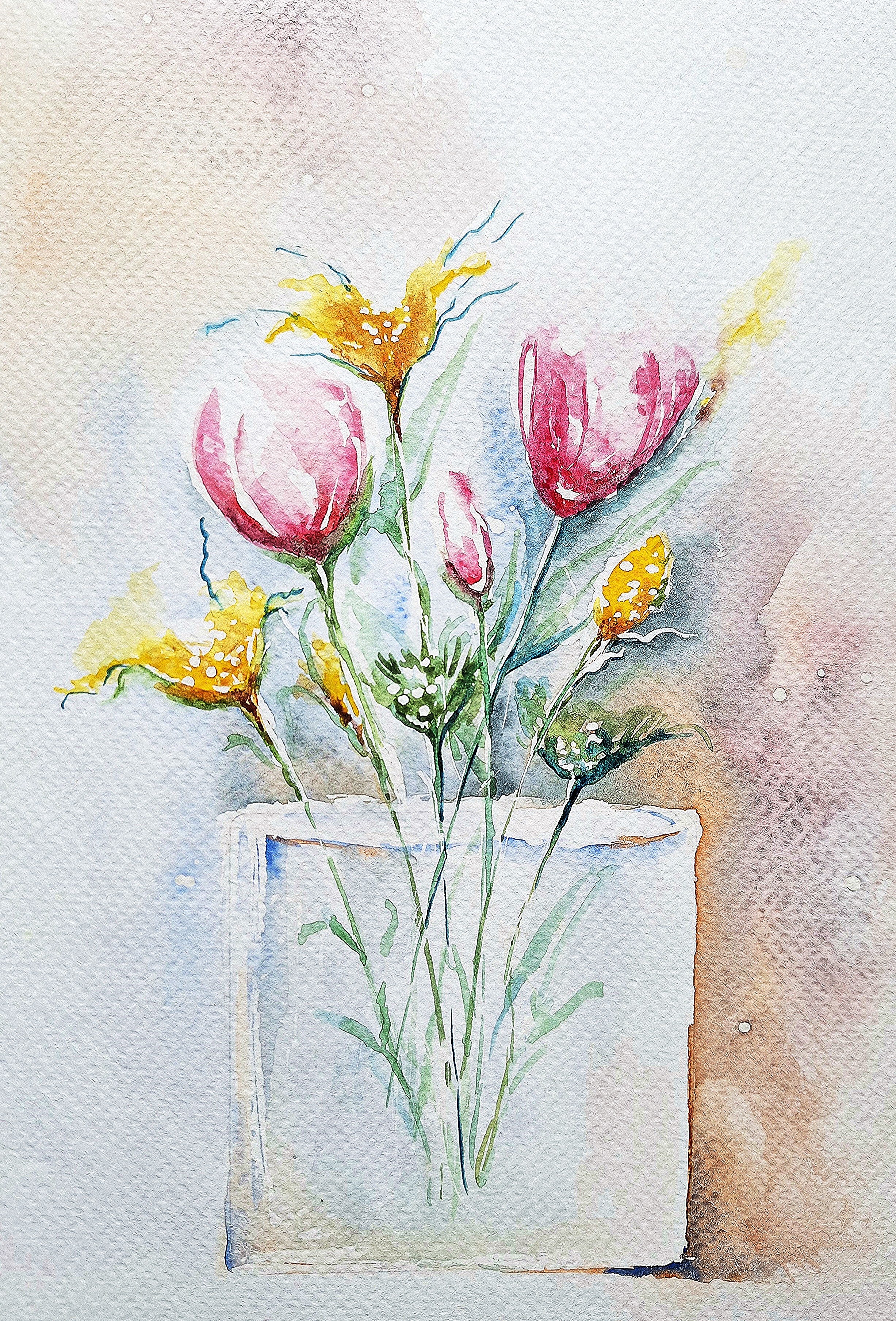 Watercolour Spring/ Mothers Day flowers workshop - with Helen of Evendawn Arts 