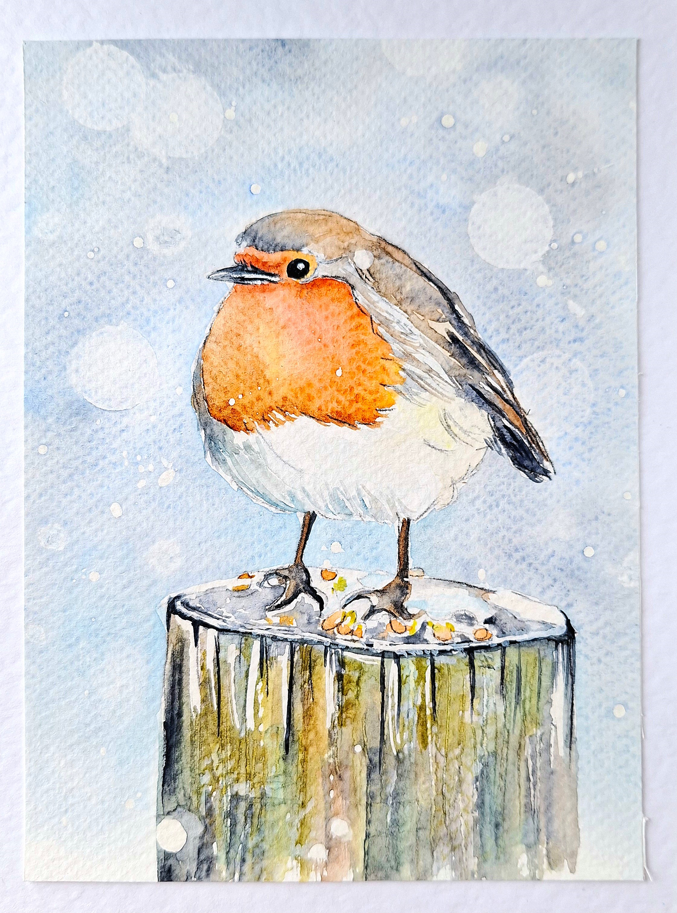 Watercolour Painting workshop - Christmas cards - with Helen of EvenDawn Arts 
