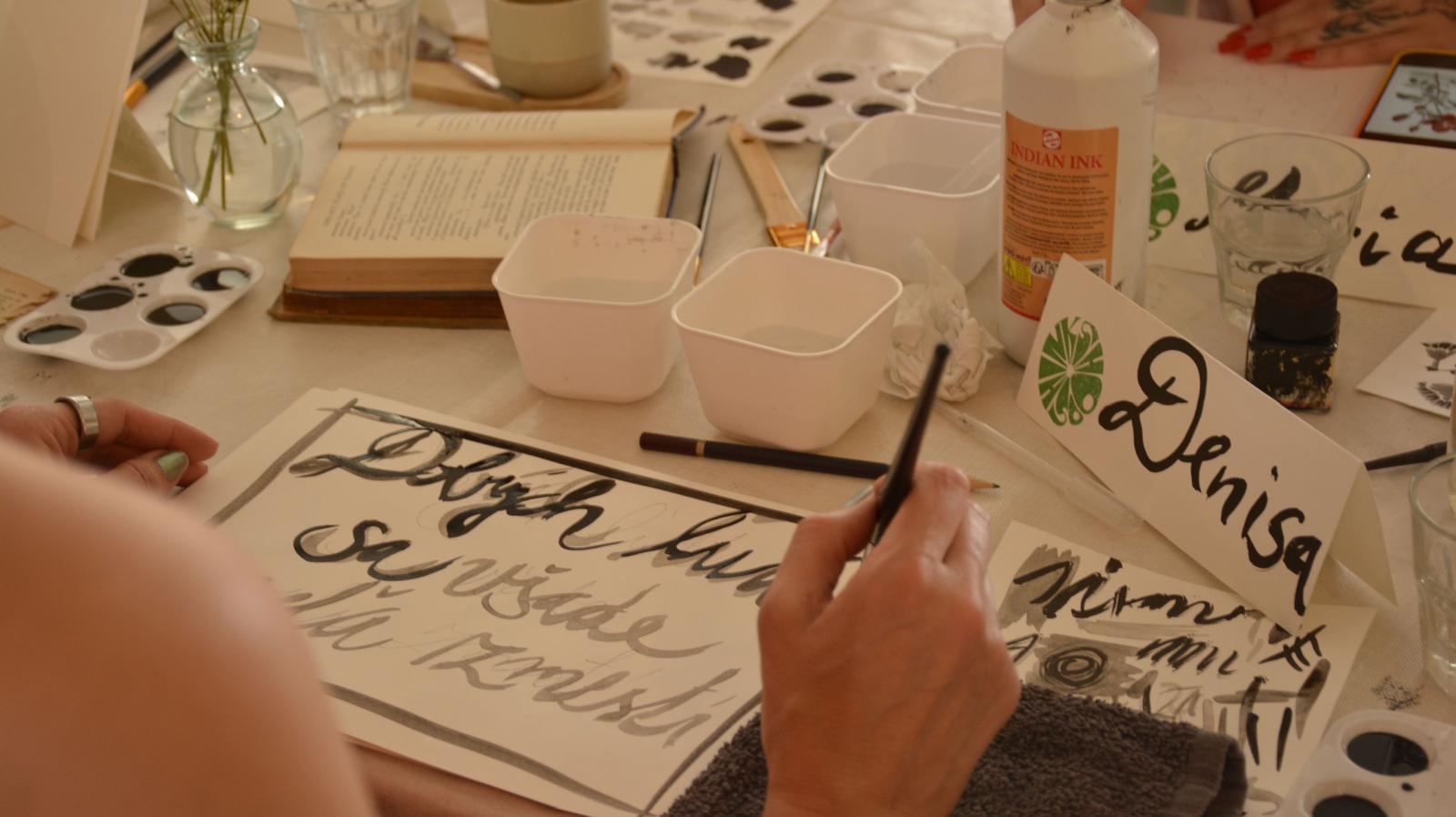 The India Ink workshop  - with Shahar from Shooshink
