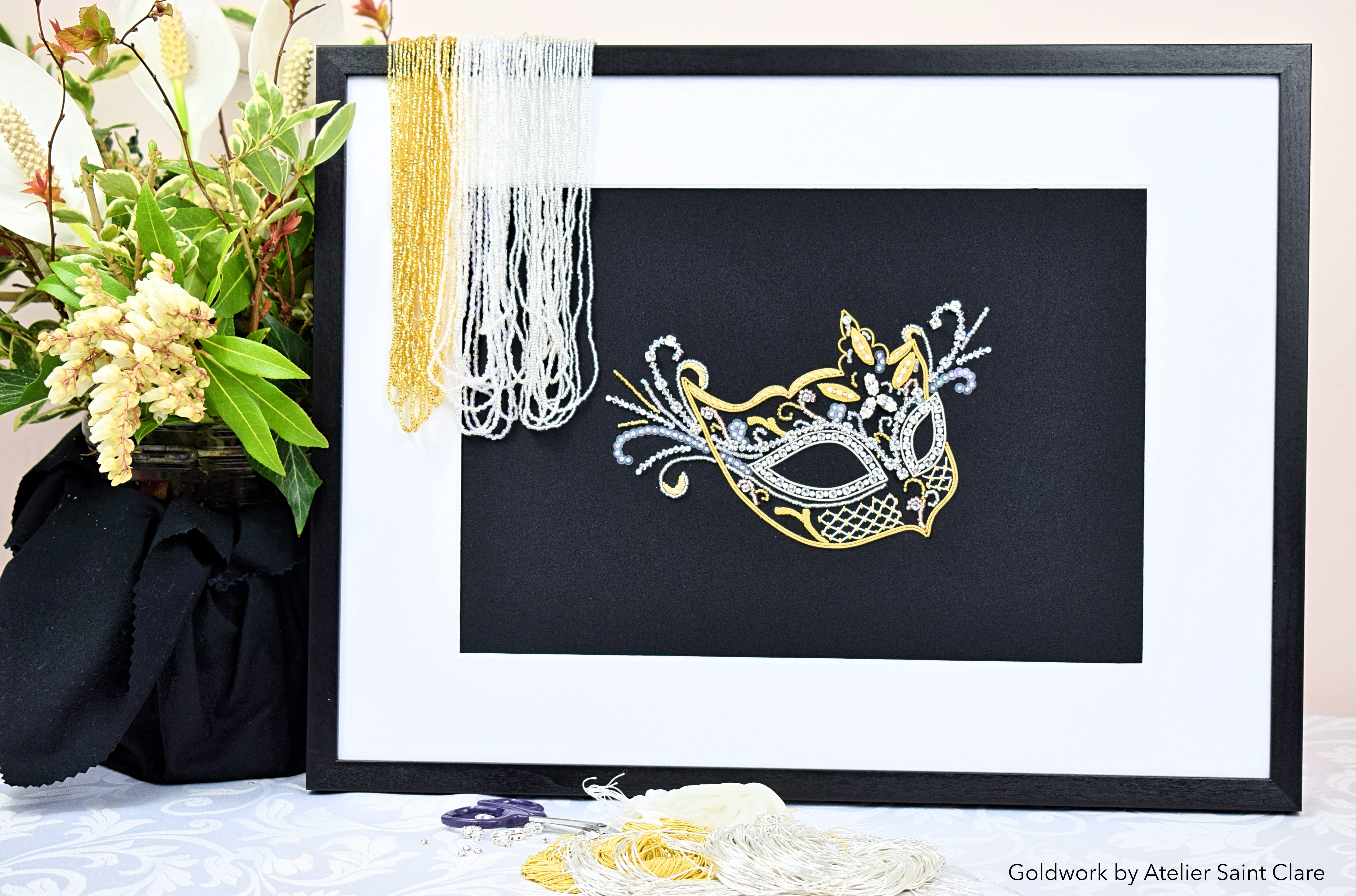 Goldwork embroidery, Incognito: Live Zoom class