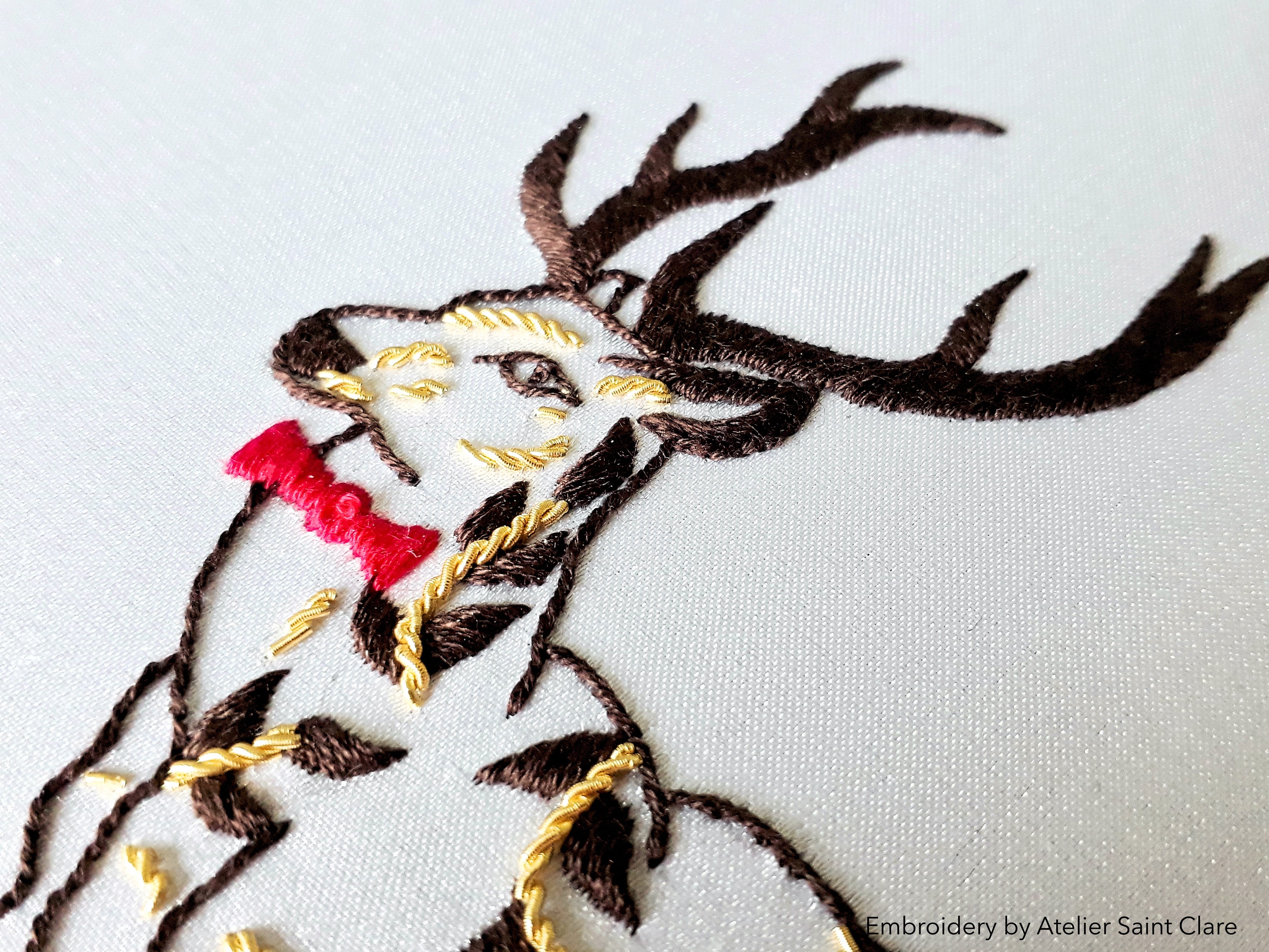 Surface stitch and goldwork embroidery: Live Zoom class