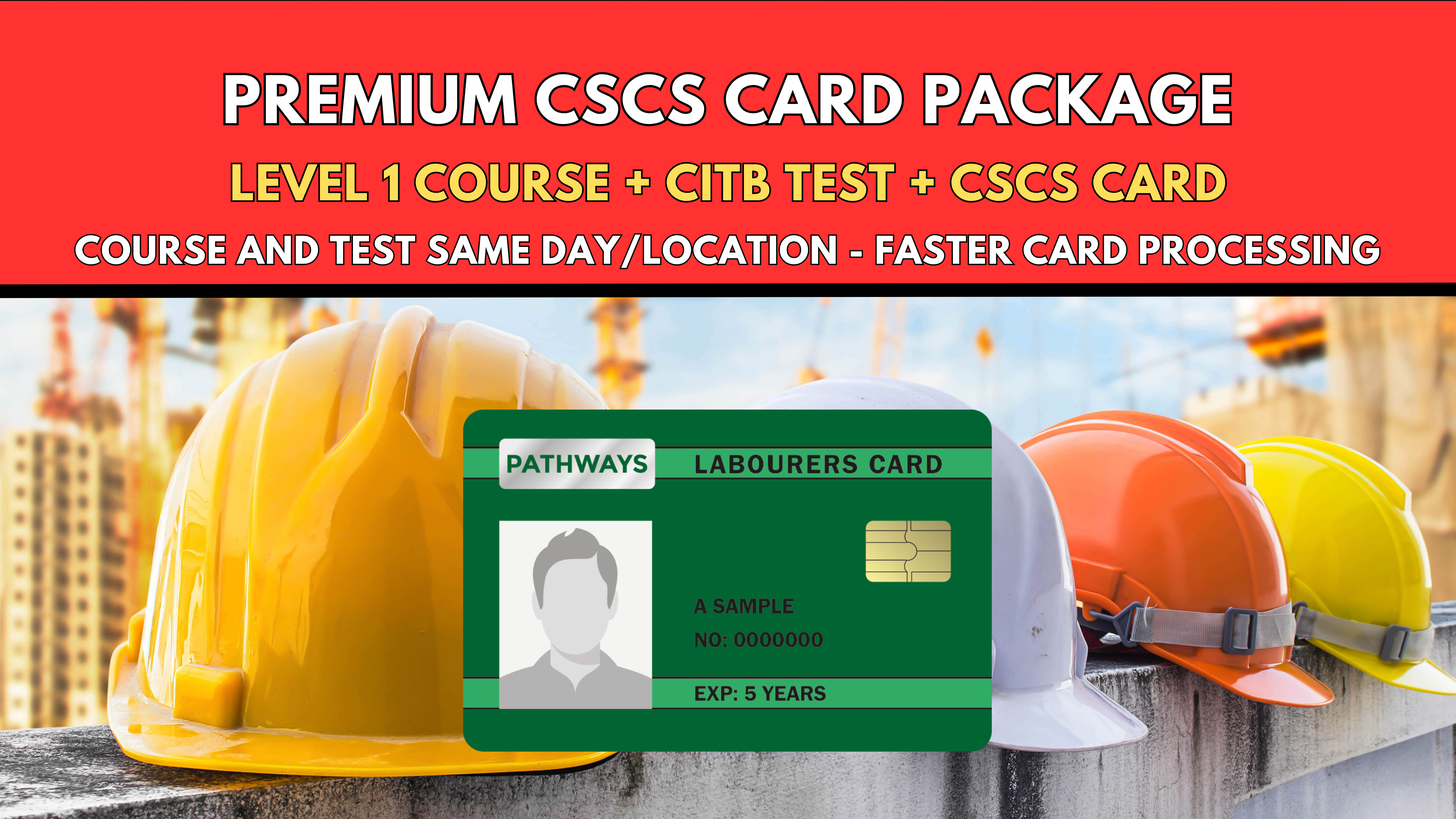 Premium CSCS Card Package