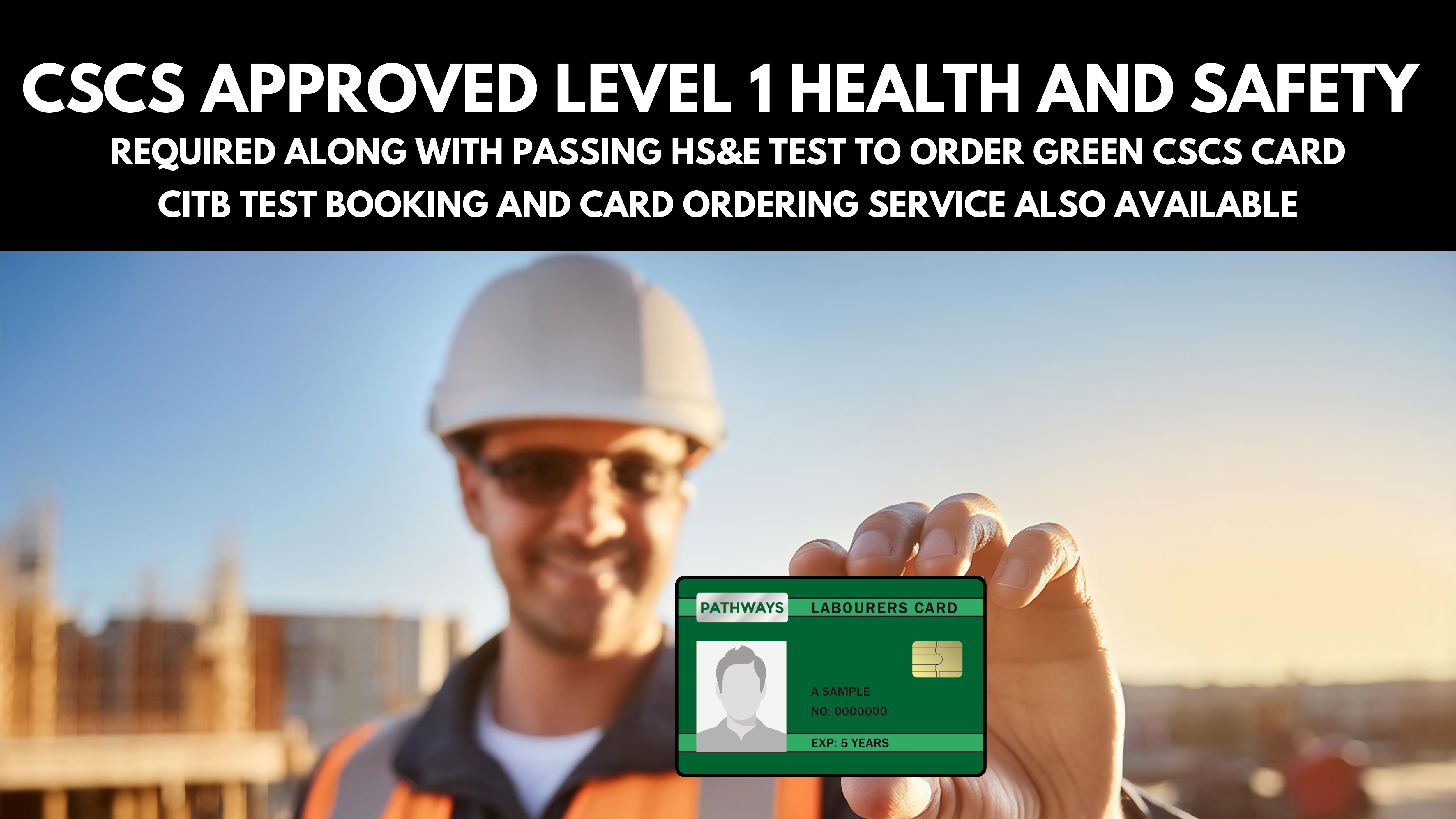 1 Day CSCS Health and Safety (Nottingham City Centre)