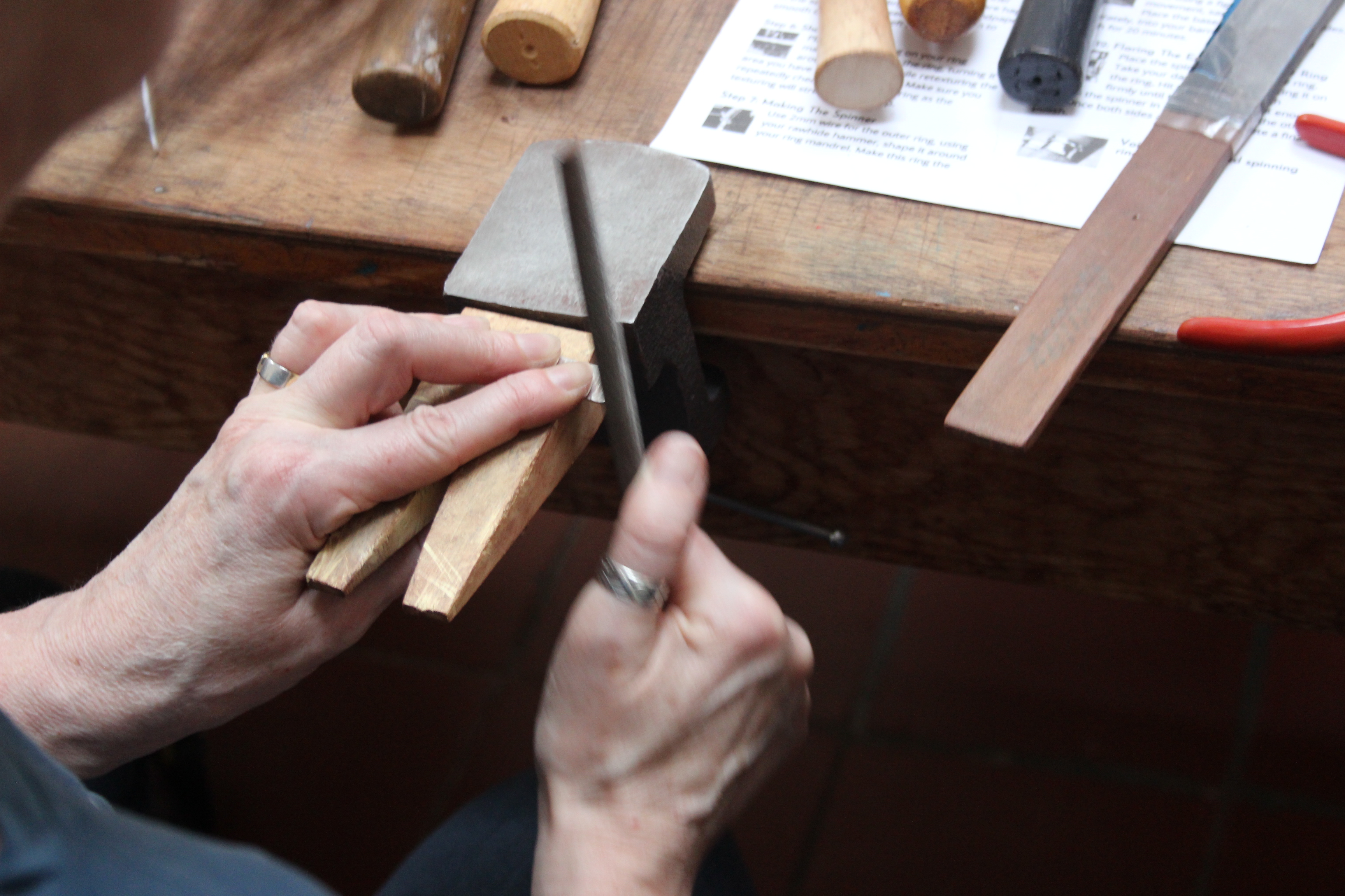 Silver Russian Ring Making