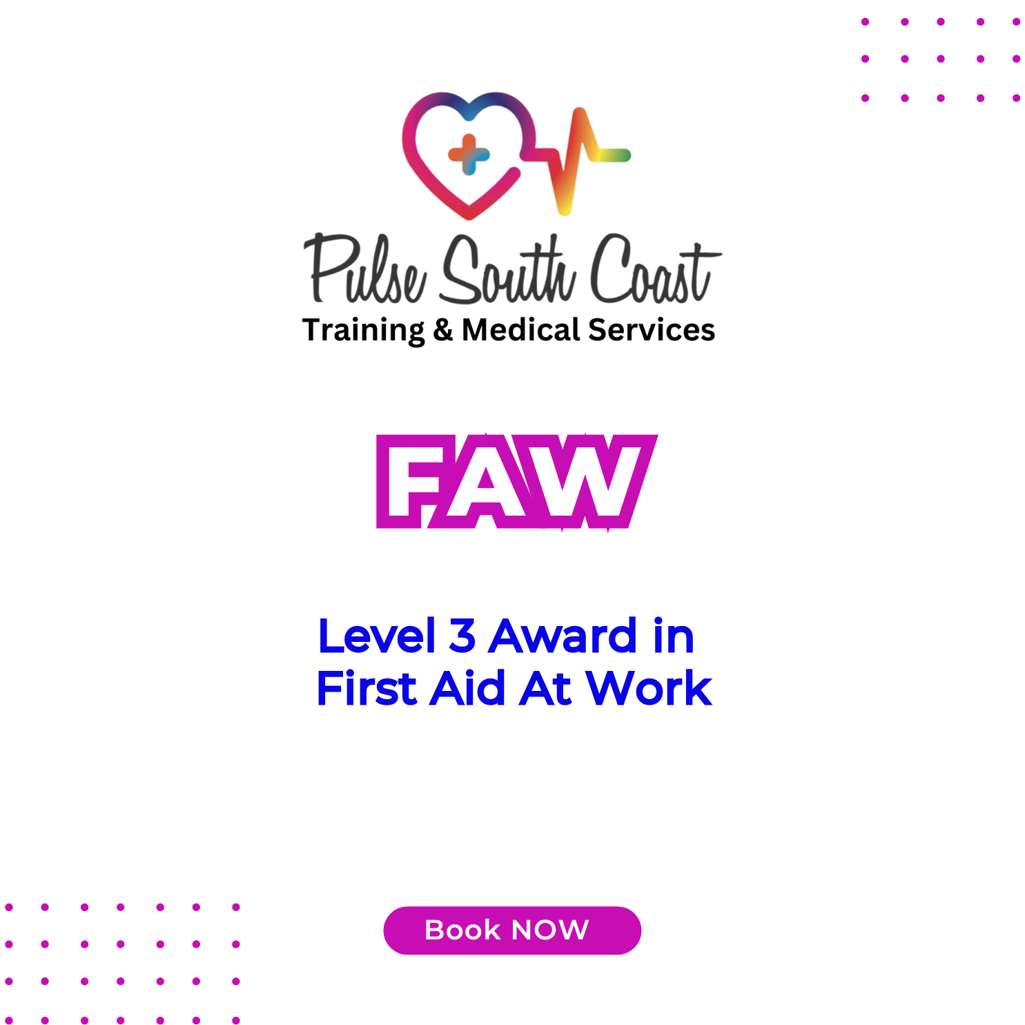 Level 3 Award in First Aid at Work