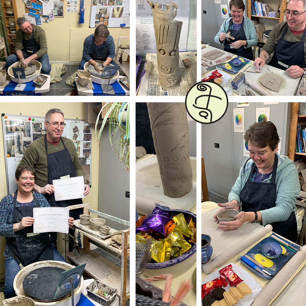 Beginners 1-day pairs pottery/ceramics workshop for 2 persons