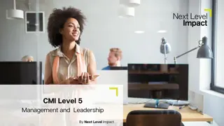 CMI Level 5 Diploma in Management and Leadership