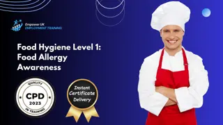 Food Hygiene Level 1: Food Allergy Awareness