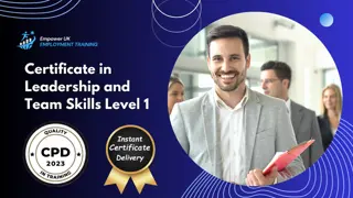 Certificate in Leadership and Team Skills Level 1