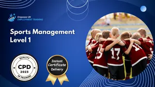 Sports Management Level 1