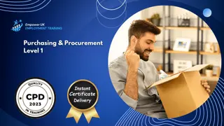 Purchasing & Procurement Level 1