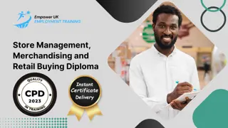 Store Management, Merchandising and Retail Buying Diploma