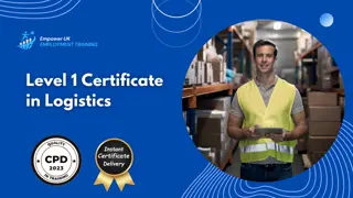 Level 1 Certificate in Logistics