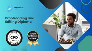 Proofreading and Editing Diploma