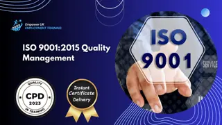 ISO 9001:2015 Quality Management