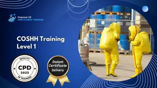 COSHH Training Level 1