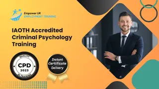 IAOTH Accredited Criminal Psychology Training