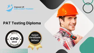 PAT Testing (Portable Appliance Testing) Diploma